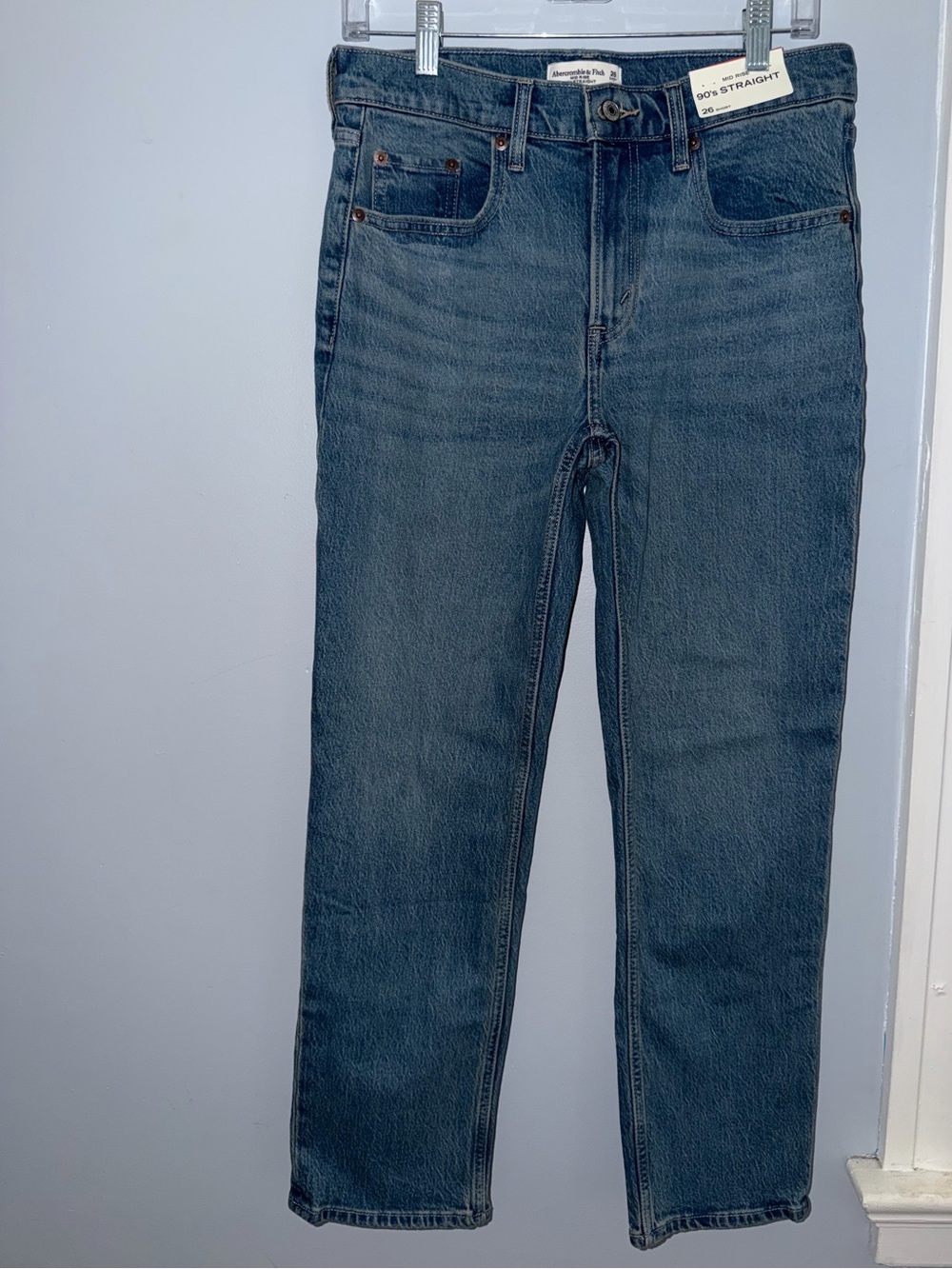 Abercrombie & Fitch 90s Straight Jeans Women’s 26 Short NWT